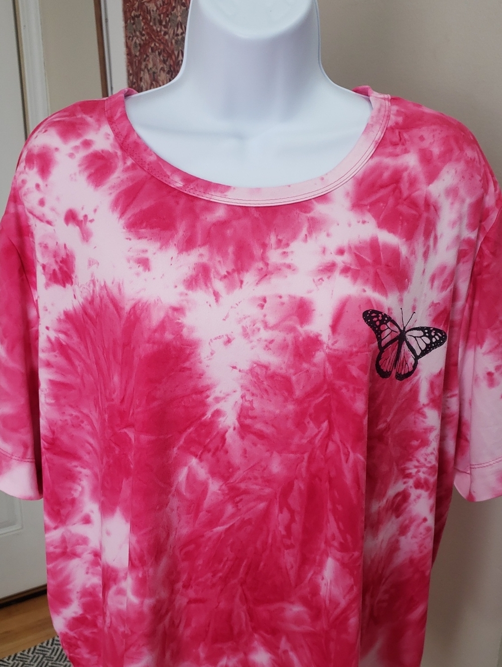 Stella Viva, Barbie  Pink Tie-Dye Tee with Heart Label, 3X